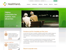 Tablet Screenshot of healthland.com